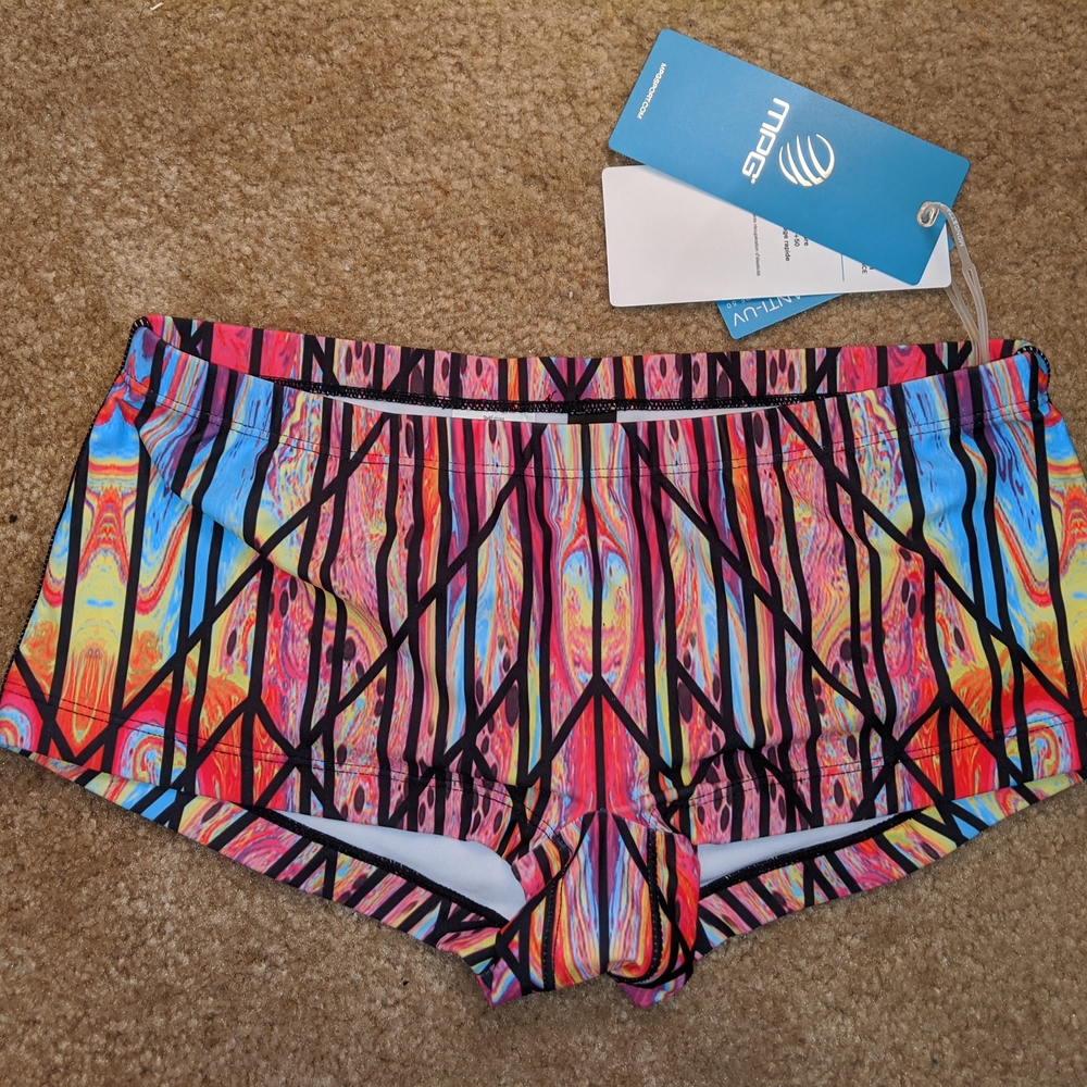 Colorful Geometric Swim Shorts
